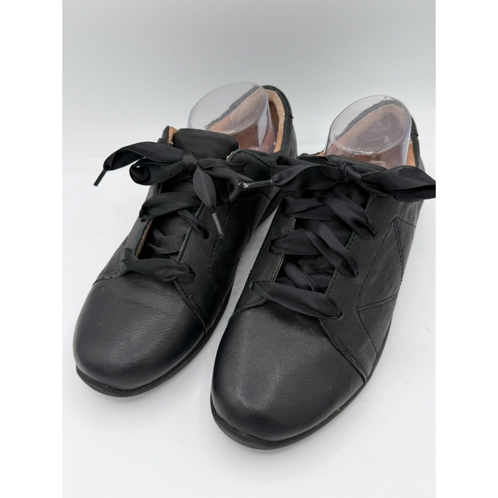 Vionic Lindsey Black  Lace Up Women's Shoes Supportive Ribbon Laces  Size 8.5W